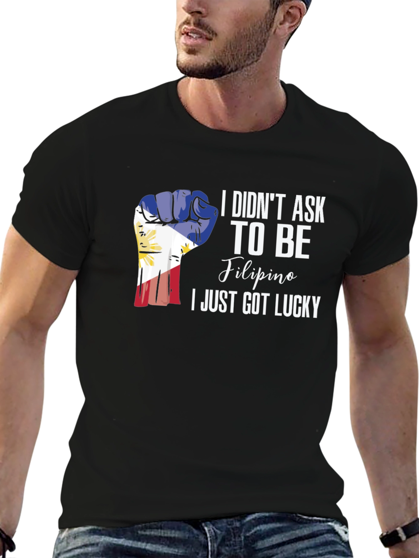 Filipino Pride Fist Black T-Shirt