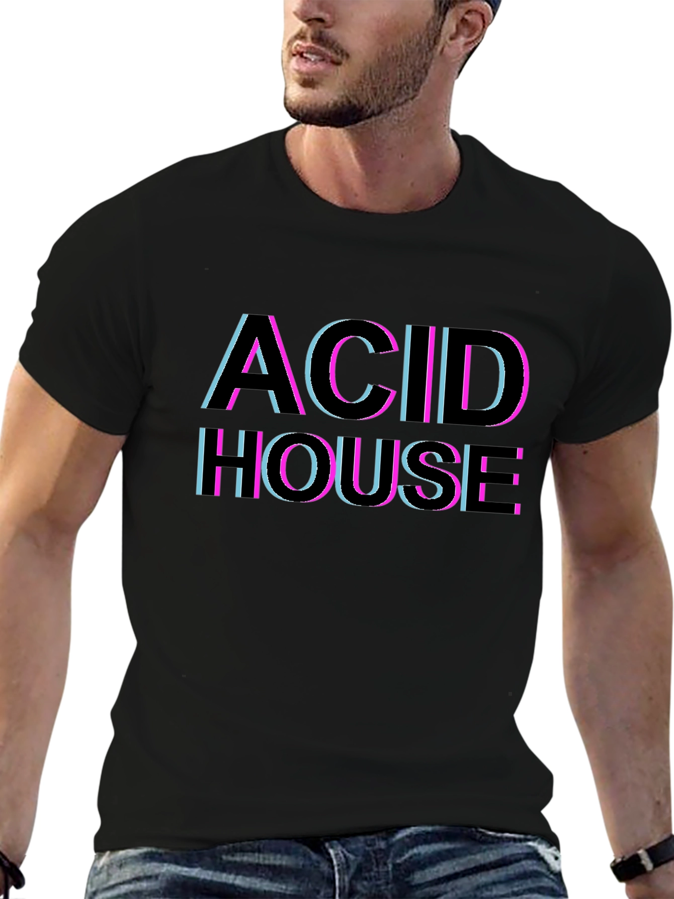 Acid House Graphic T-Shirt - Retro Rave Style