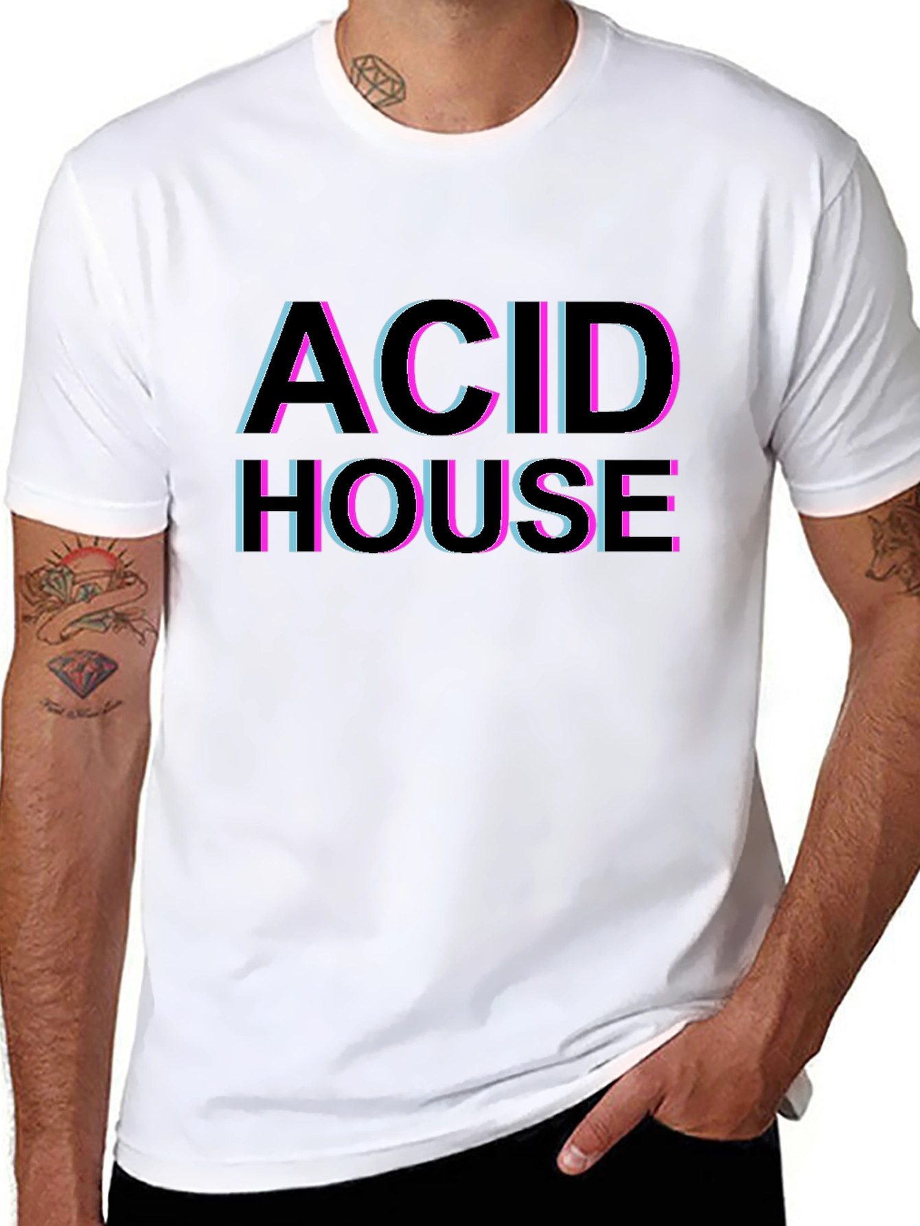 Acid House Graphic T-Shirt - Retro Rave Style