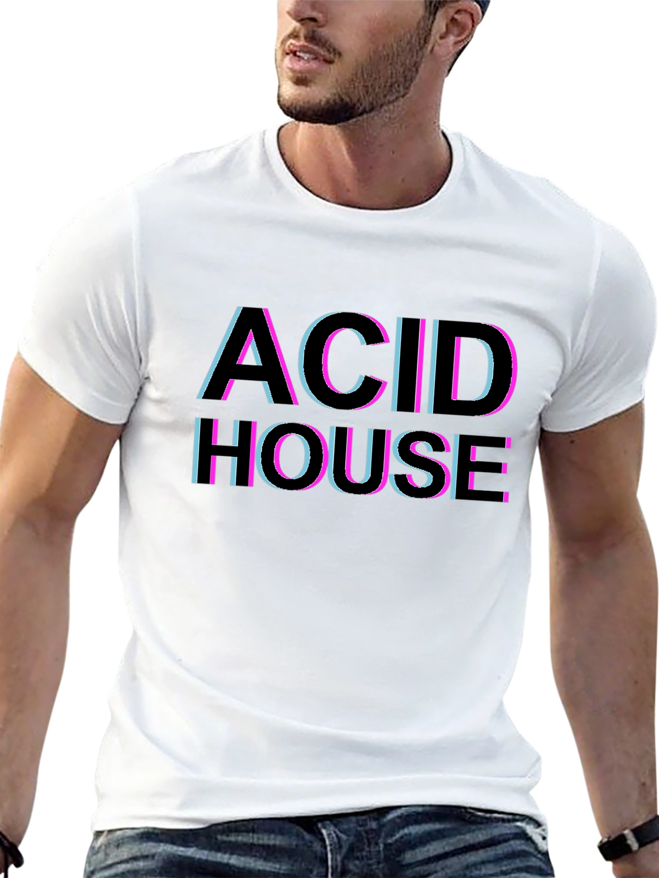 Acid House Graphic T-Shirt - Retro Rave Style