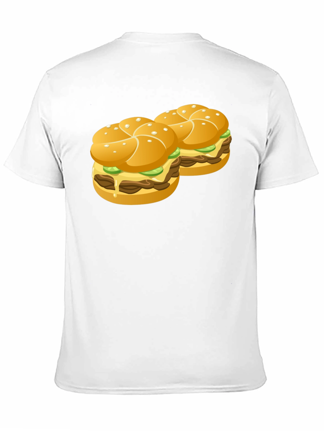 Burger Graphic Black T-Shirt