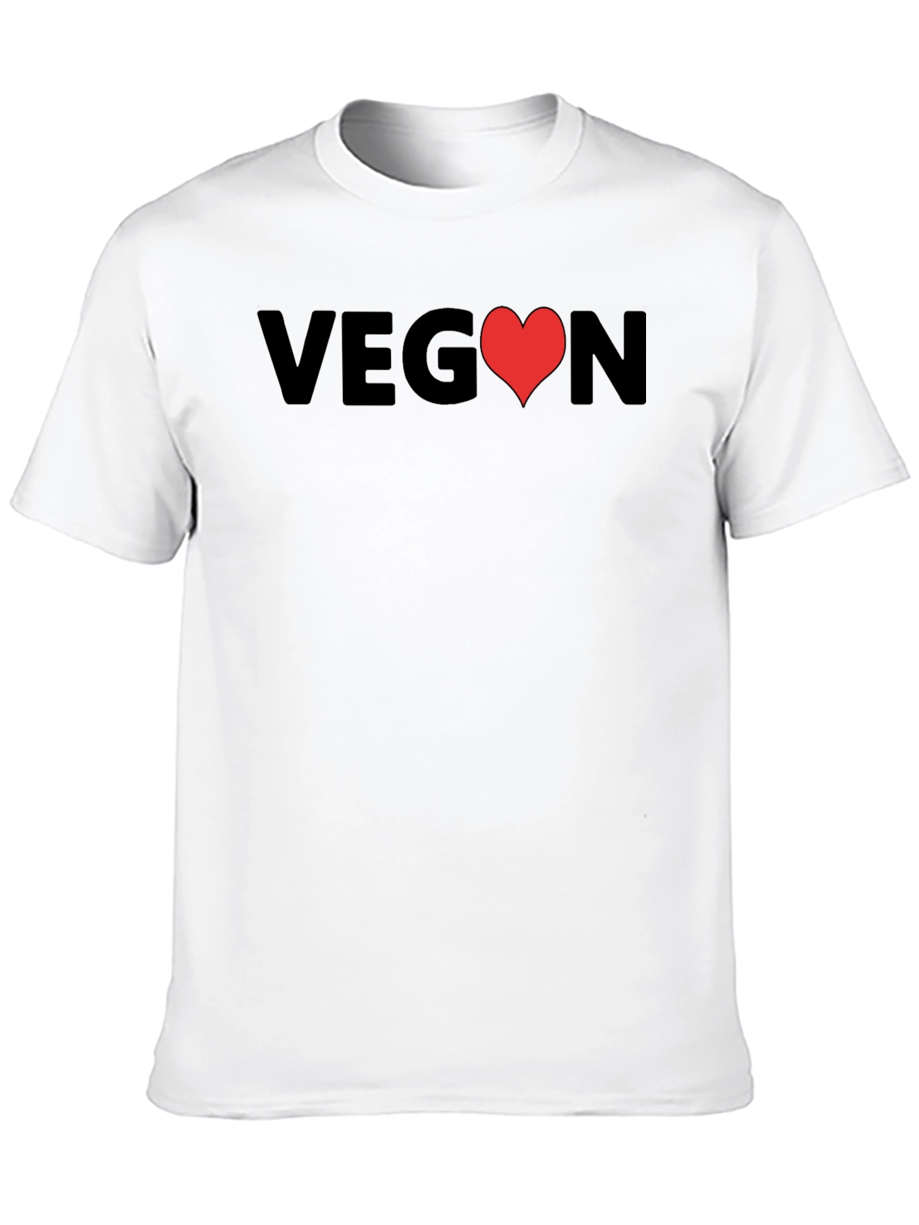 Vegan Heart Graphic T-Shirt - Unisex Soft Cotton Tee