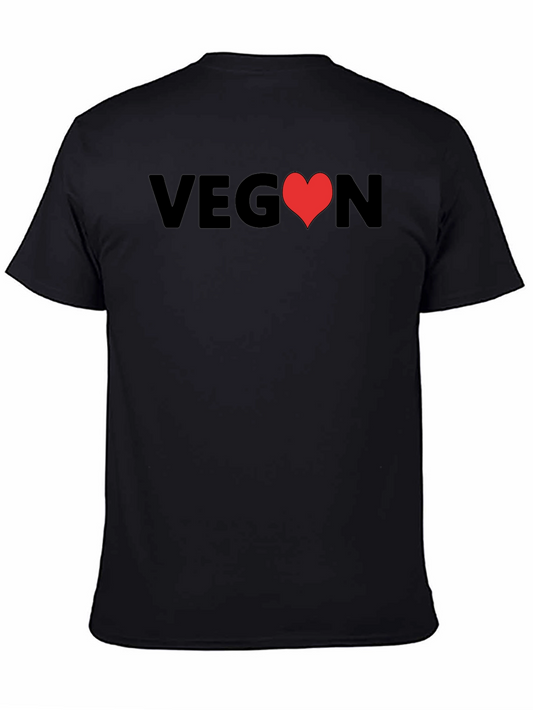 Vegan Heart Graphic T-Shirt - Unisex Soft Cotton Tee