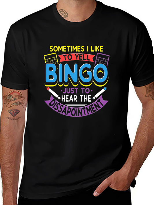 Bingo Lover T-Shirt: Sometimes I Like to Yell Bingo Tee