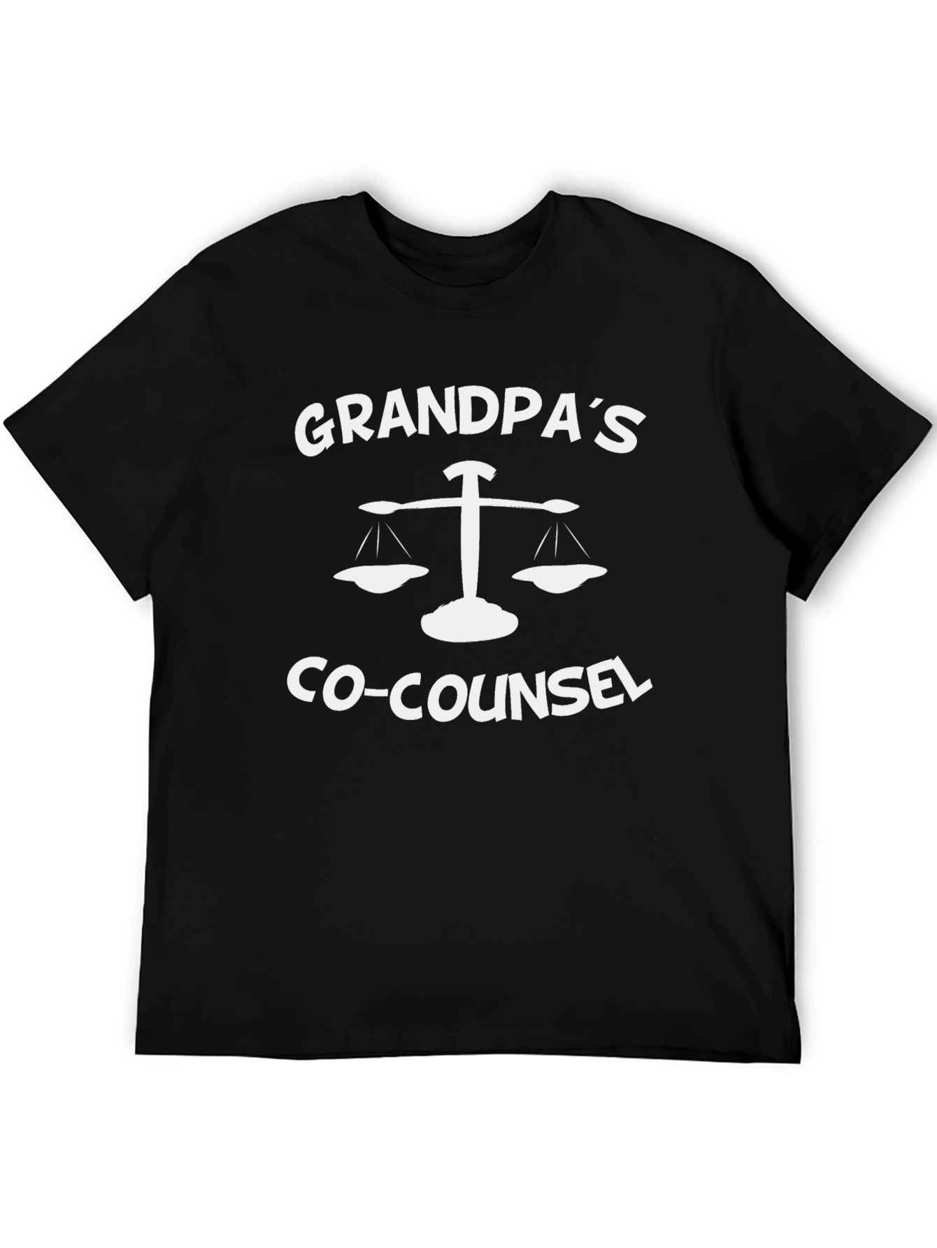 Grandpas Co-Counsel Black Graphic T-Shirt