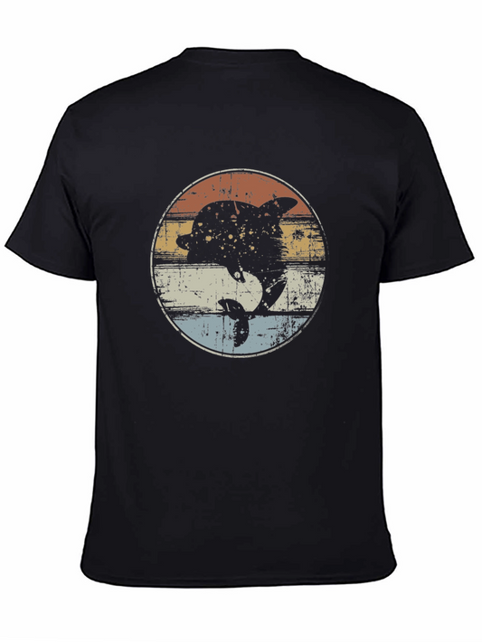 Vintage Dolphin Graphic T-Shirt - Retro Style Tee