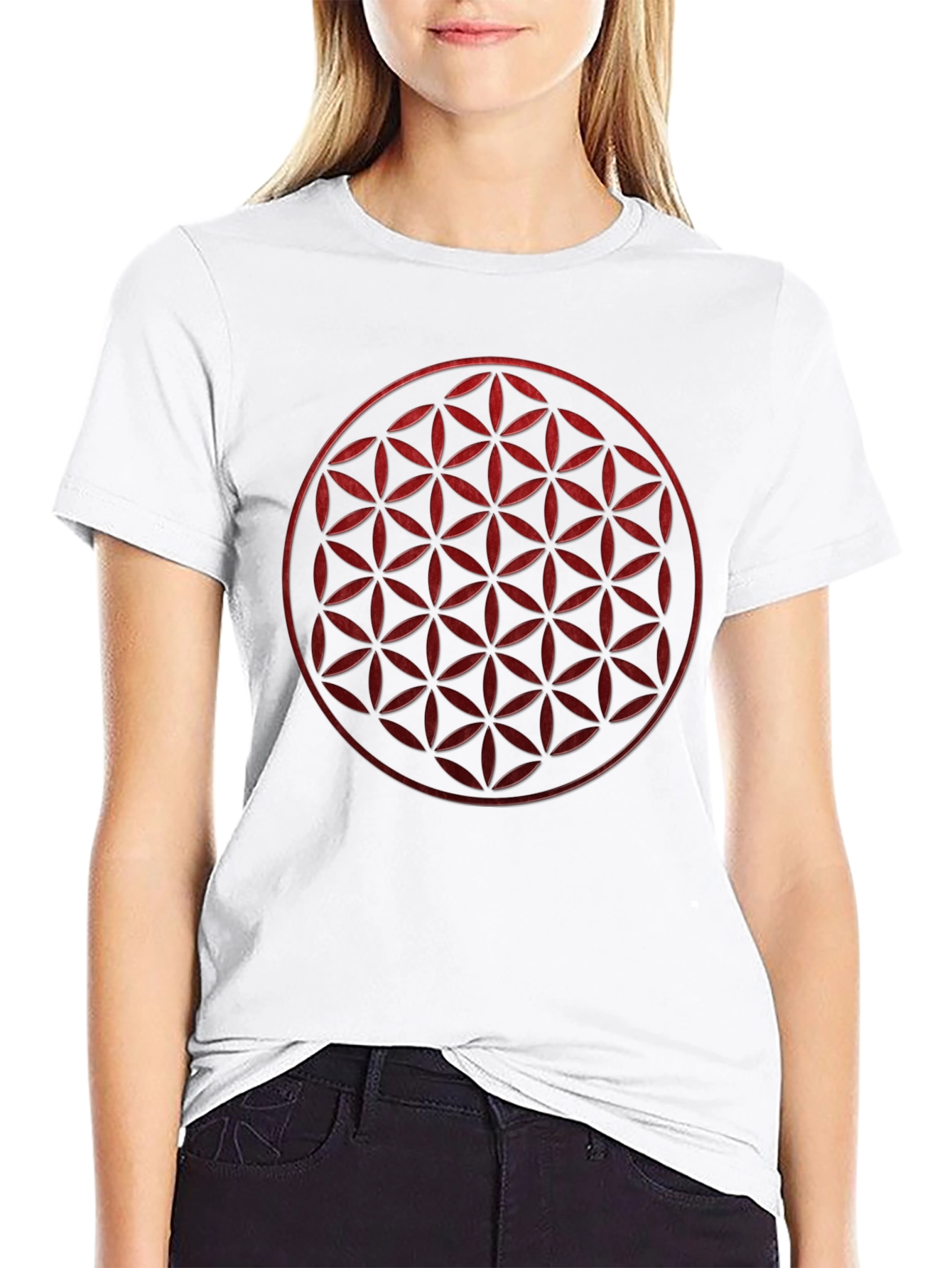 Flower of Life Graphic Tee - Sacred Geometry T-Shirt