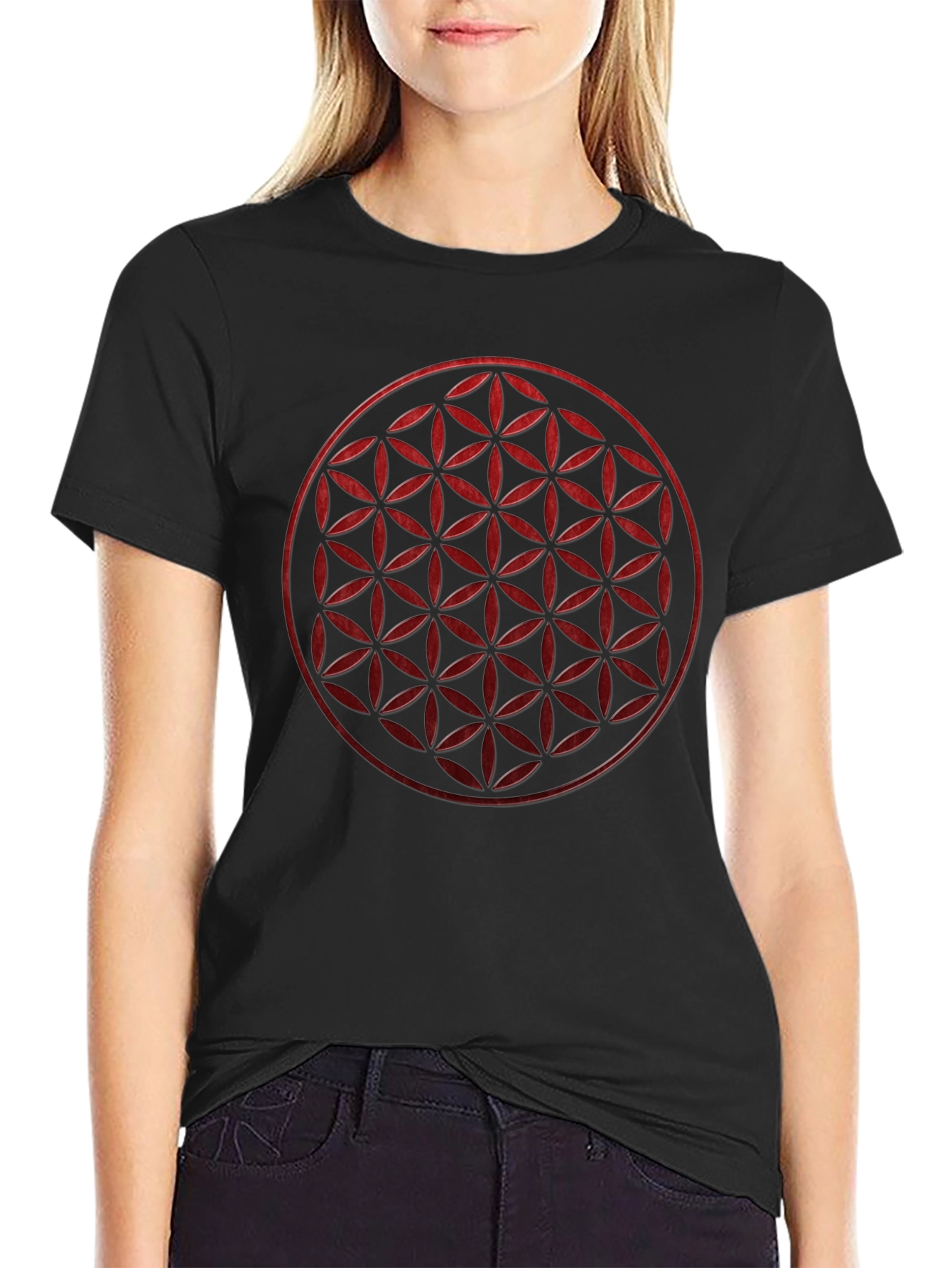 Flower of Life Graphic Tee - Sacred Geometry T-Shirt