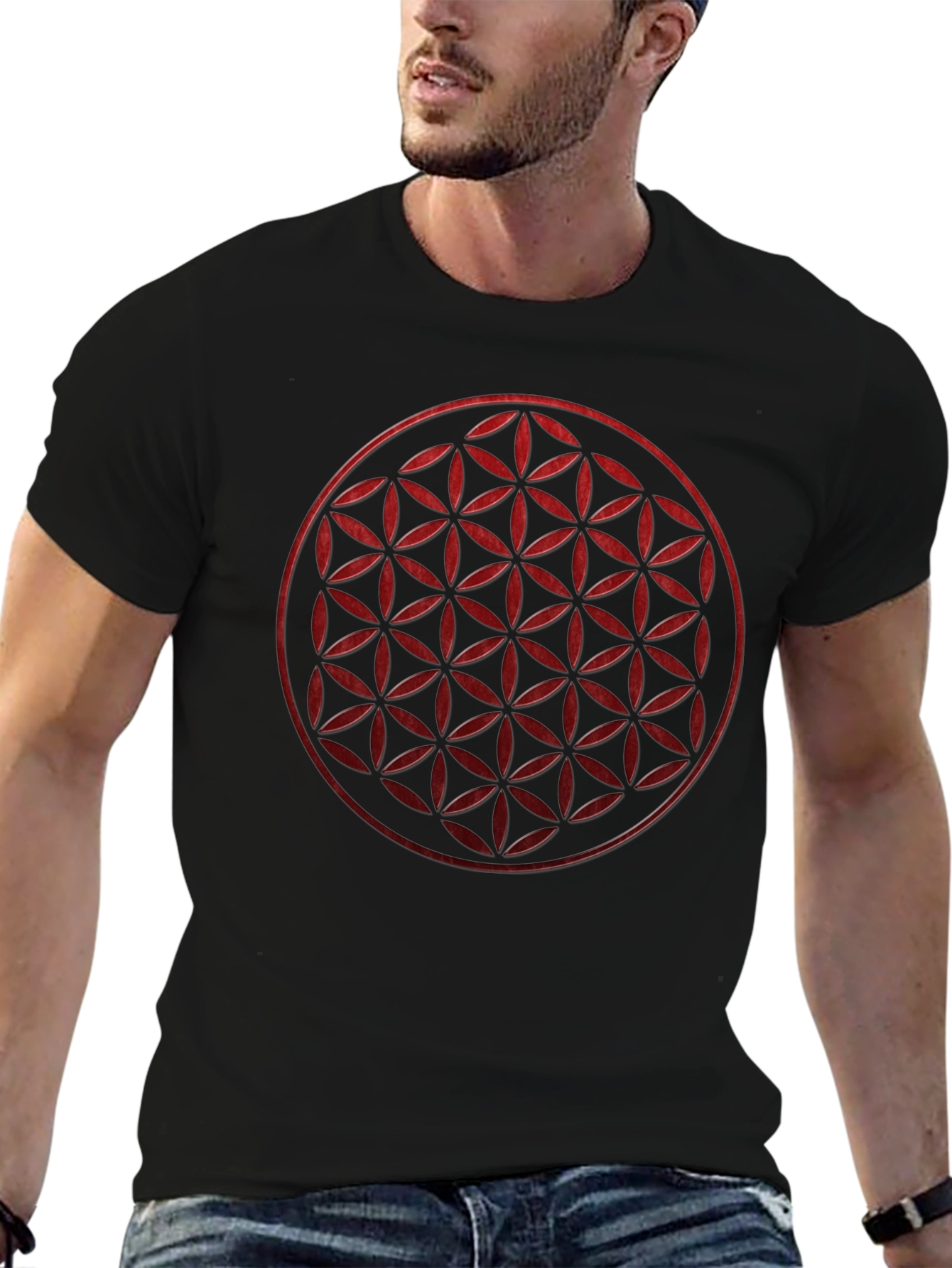 Flower of Life Graphic Tee - Sacred Geometry T-Shirt