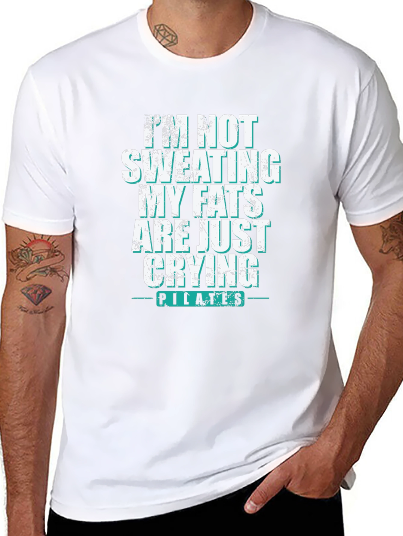 Pilates Crying Fats Graphic T-Shirt