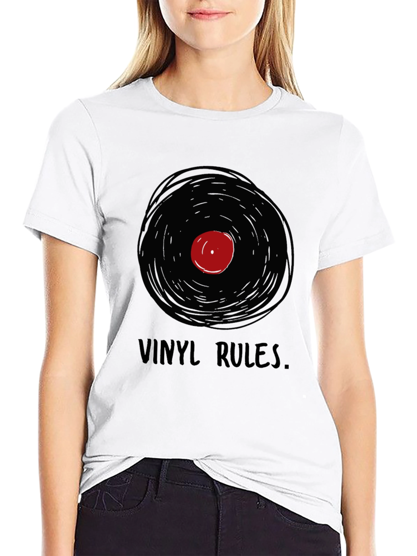 Vinyl Rules Graphic Tee - Music Lover T-Shirt