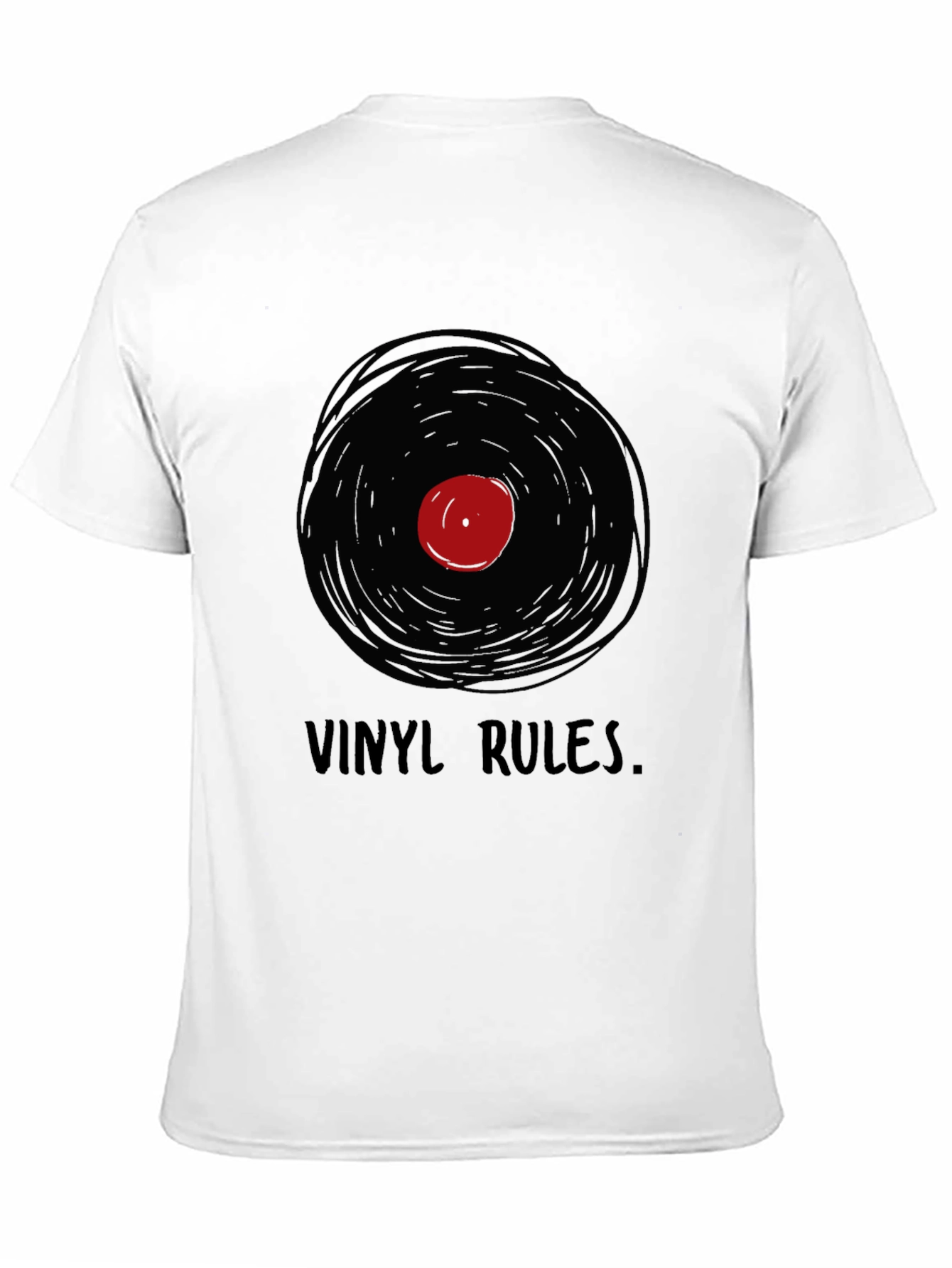 Vinyl Rules Graphic Tee - Music Lover T-Shirt