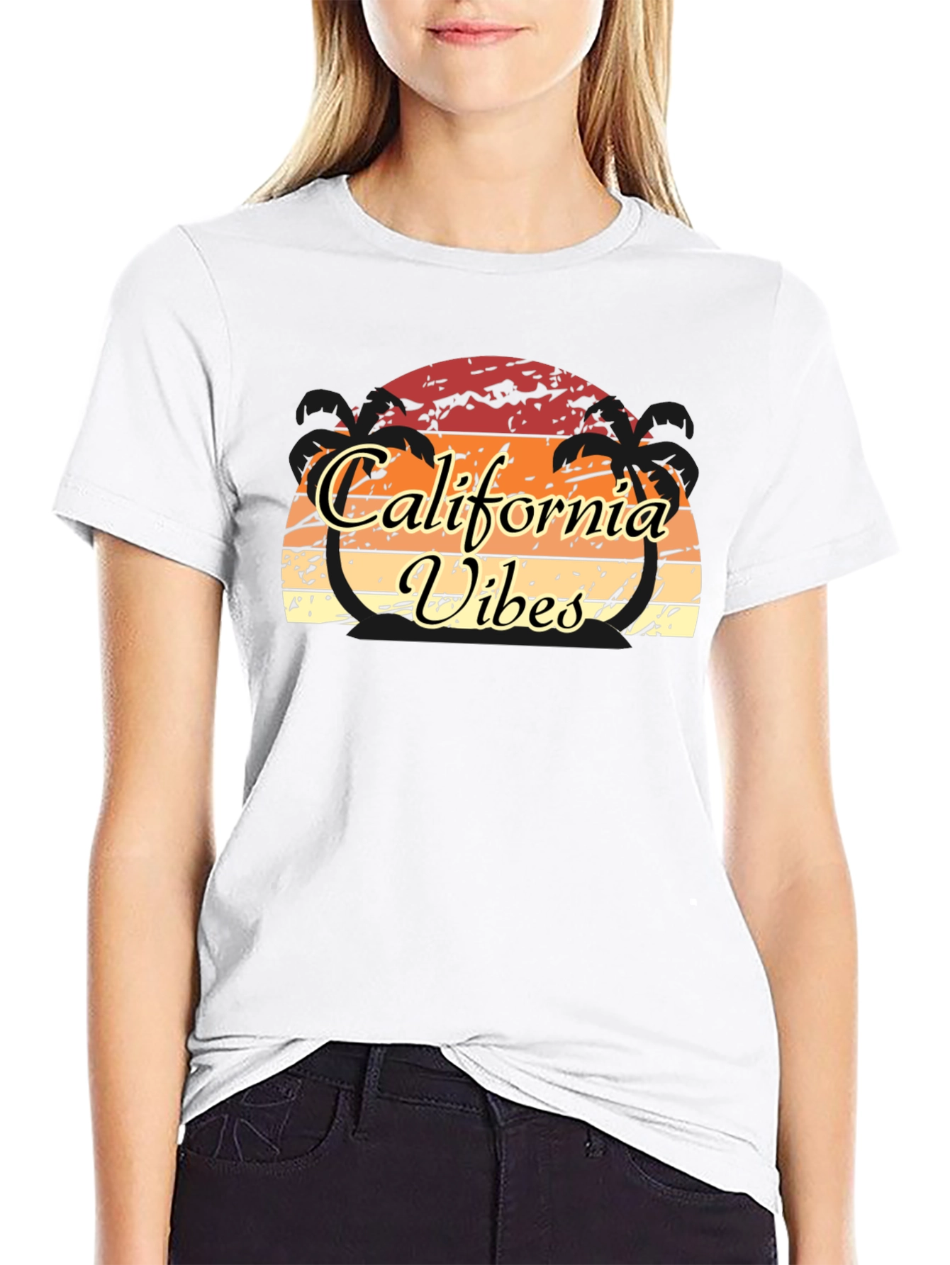 California Vibes Graphic T-Shirt - Retro Sunset Tee