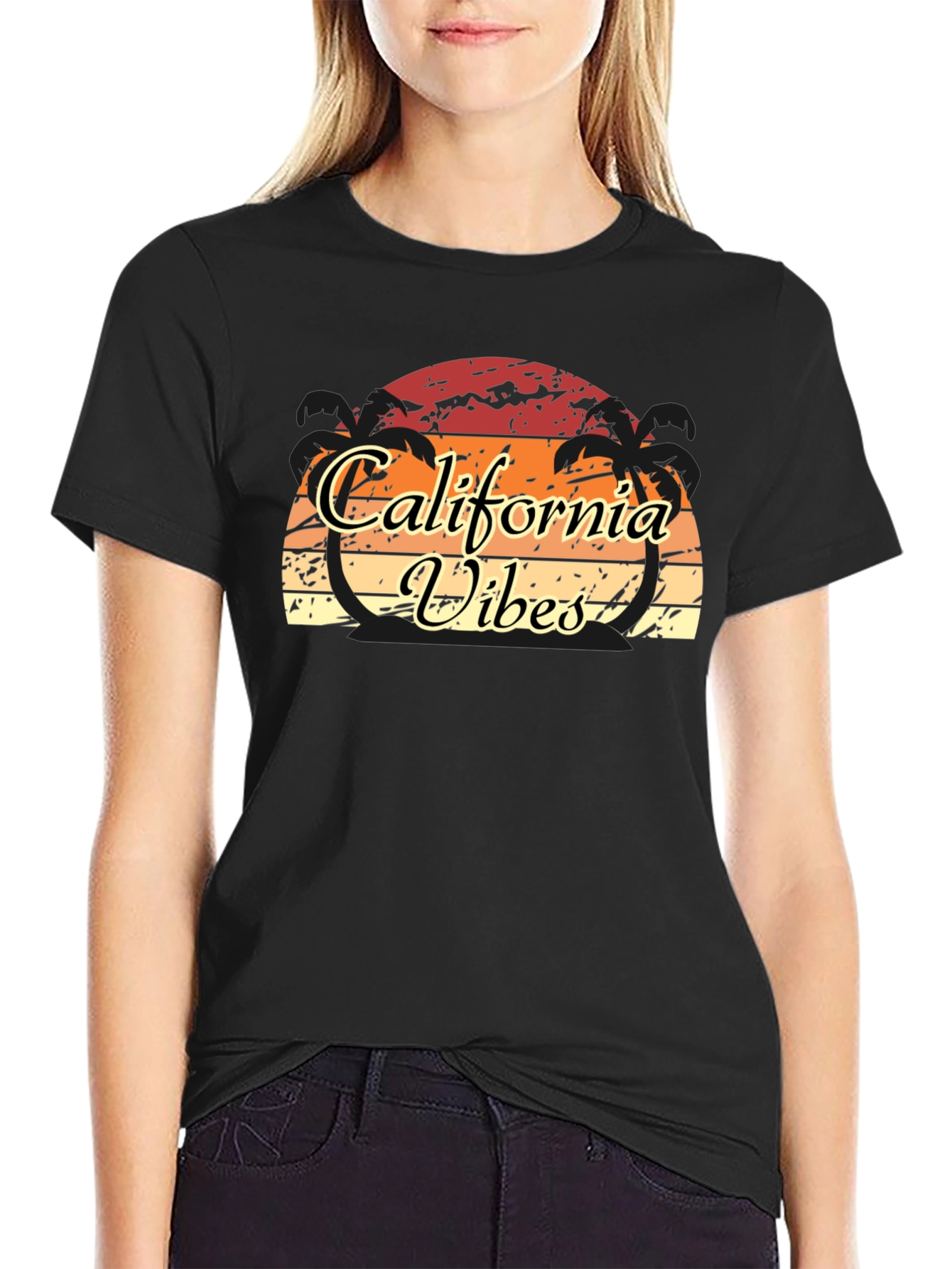 California Vibes Graphic T-Shirt - Retro Sunset Tee