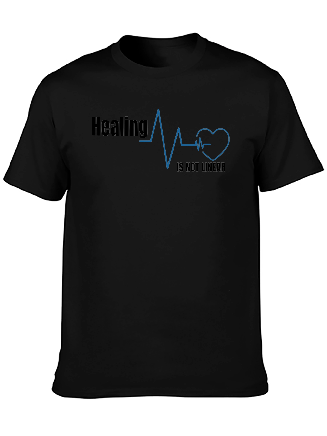 Healing is Not Linear T-Shirt - Heartbeat Design