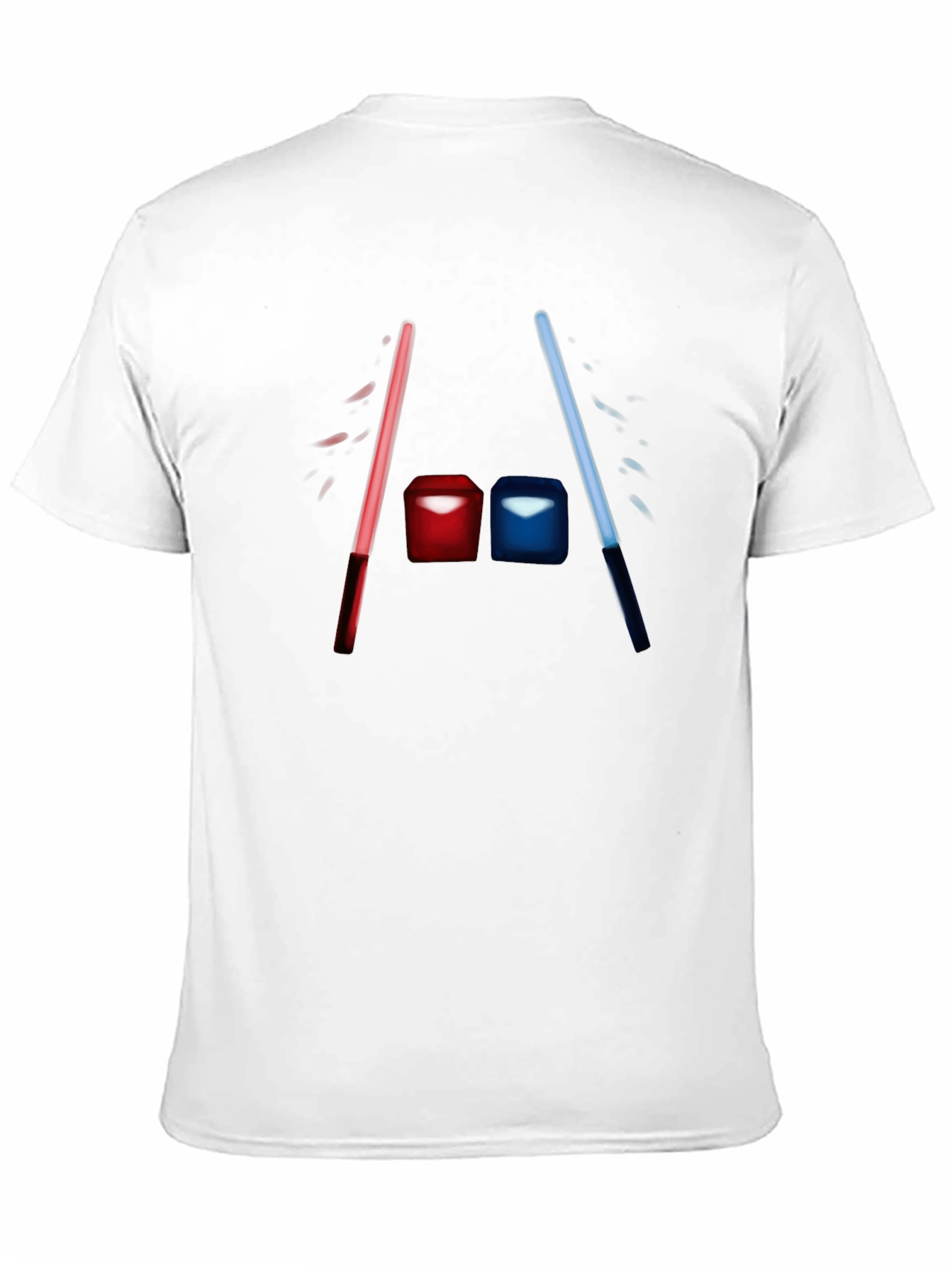 Duel Cubes Tee - Black Cotton Graphic T-Shirt