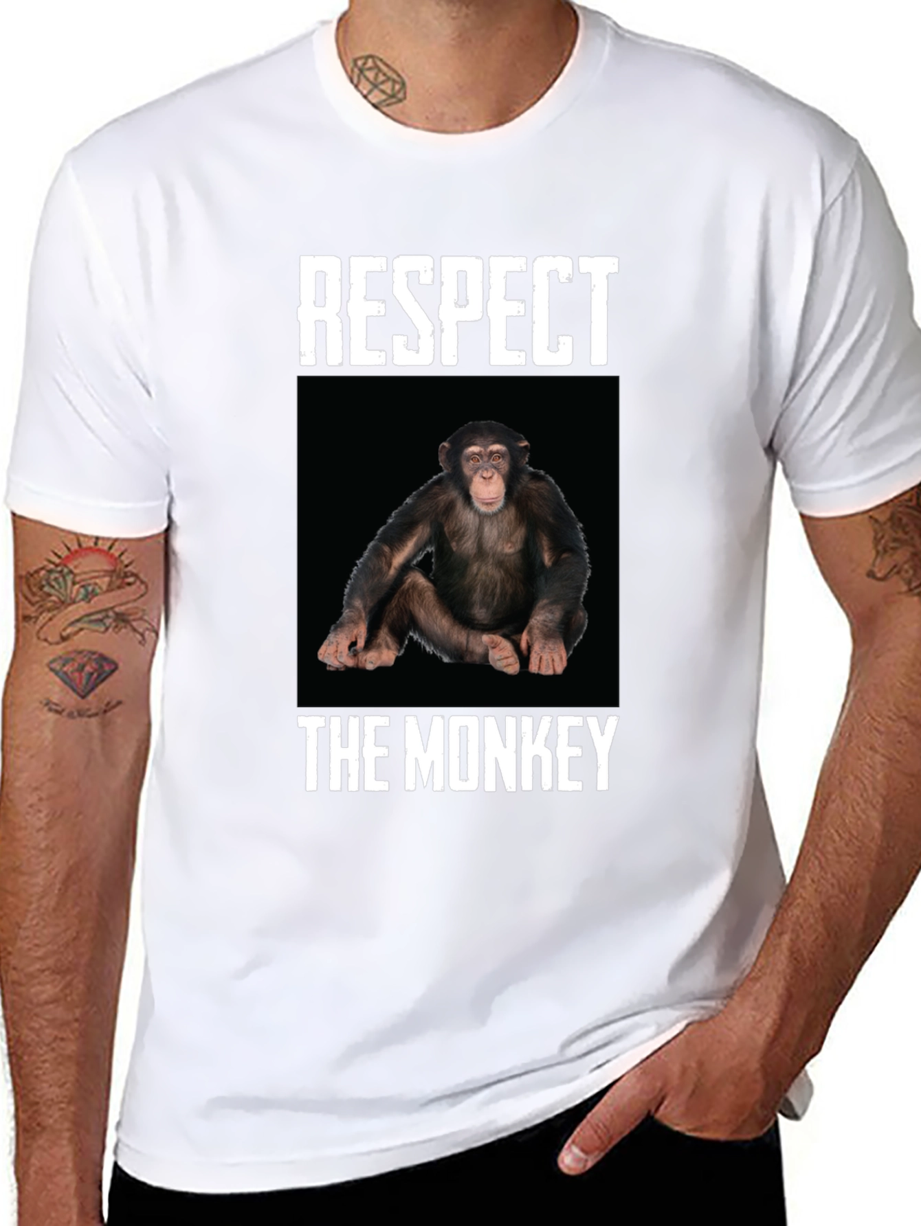 Respect The Monkey Graphic Tee