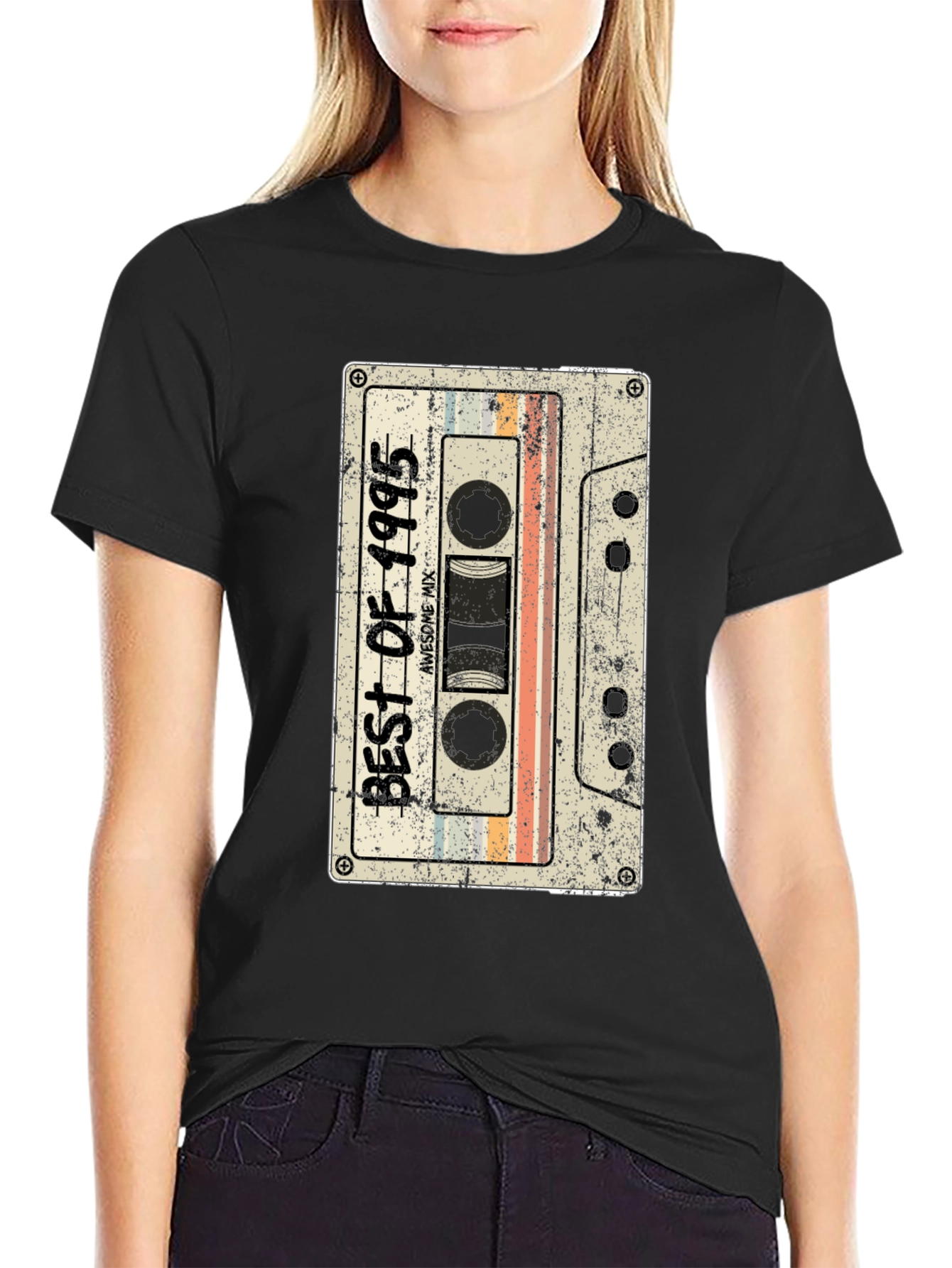 Retro 1995 Cassette Tape Graphic T-Shirt