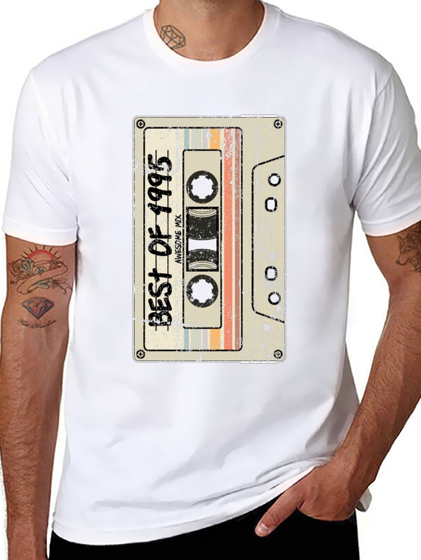 Retro 1995 Cassette Tape Graphic T-Shirt