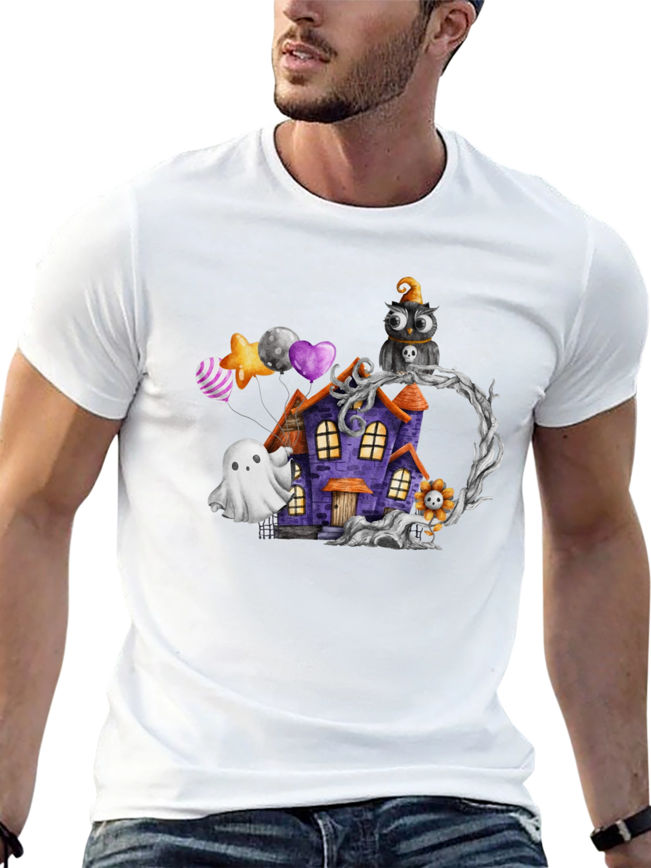 Halloween Haunted House T-Shirt