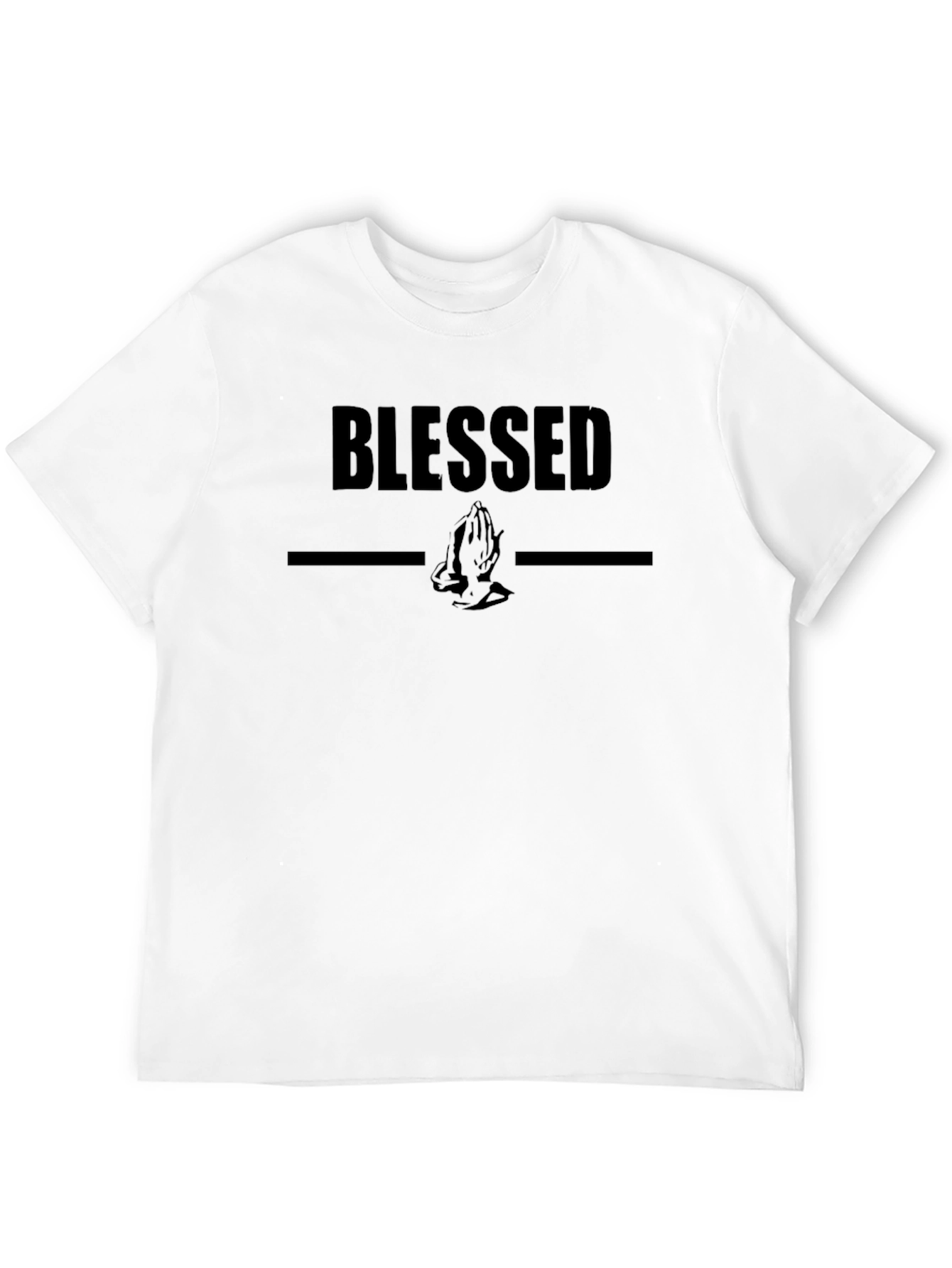 Blessed Graphic Print T-Shirt - Black