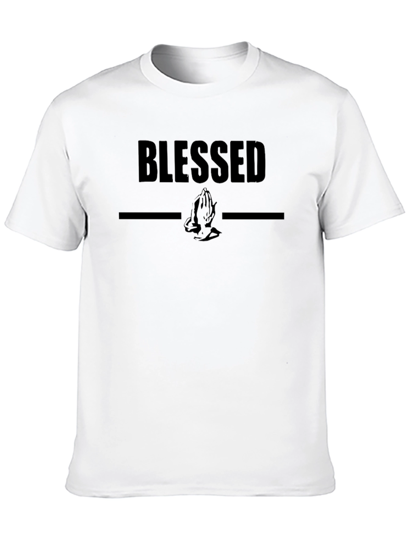 Blessed Graphic Print T-Shirt - Black