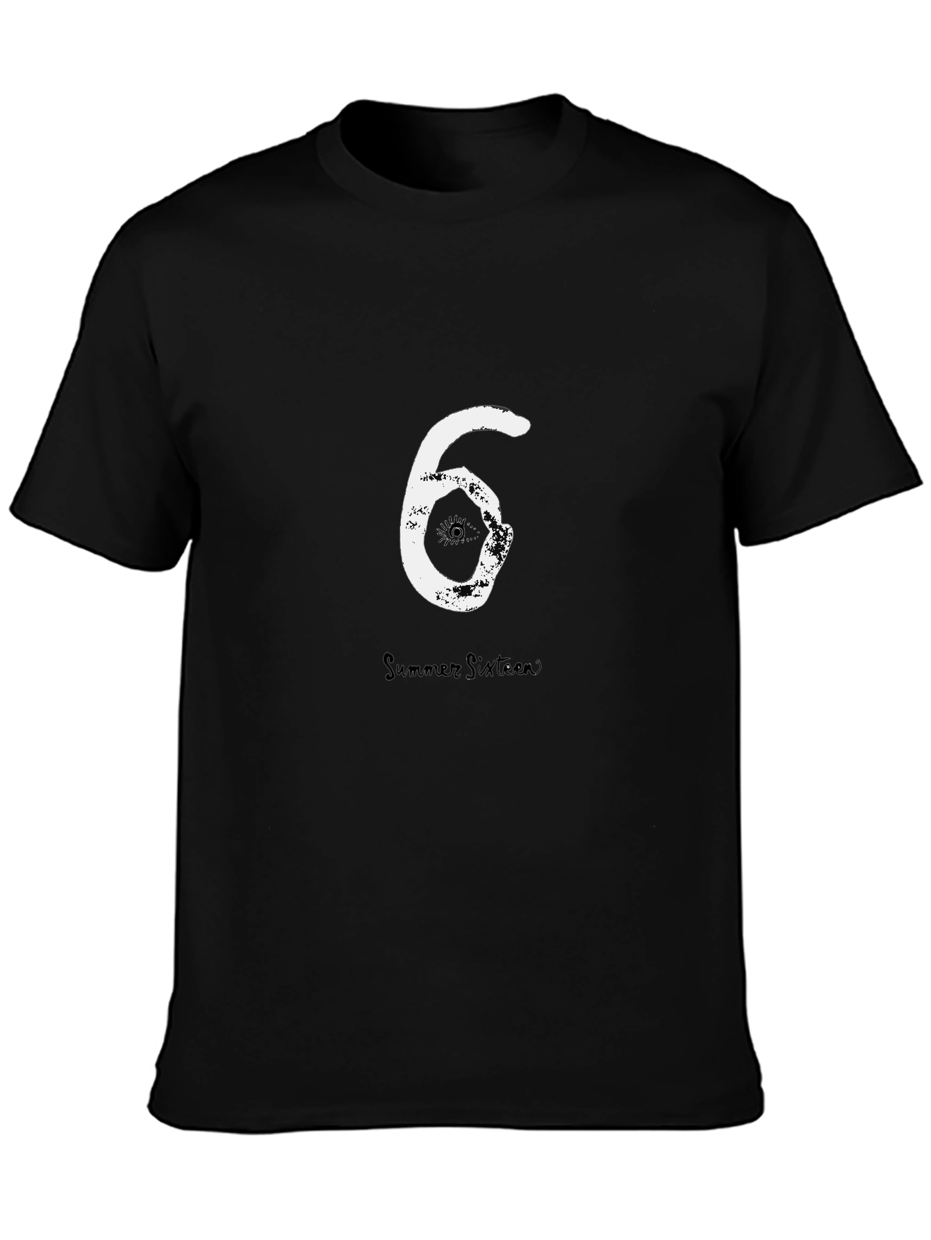 Summer Sixteen Tee - Black Cotton Graphic T-Shirt