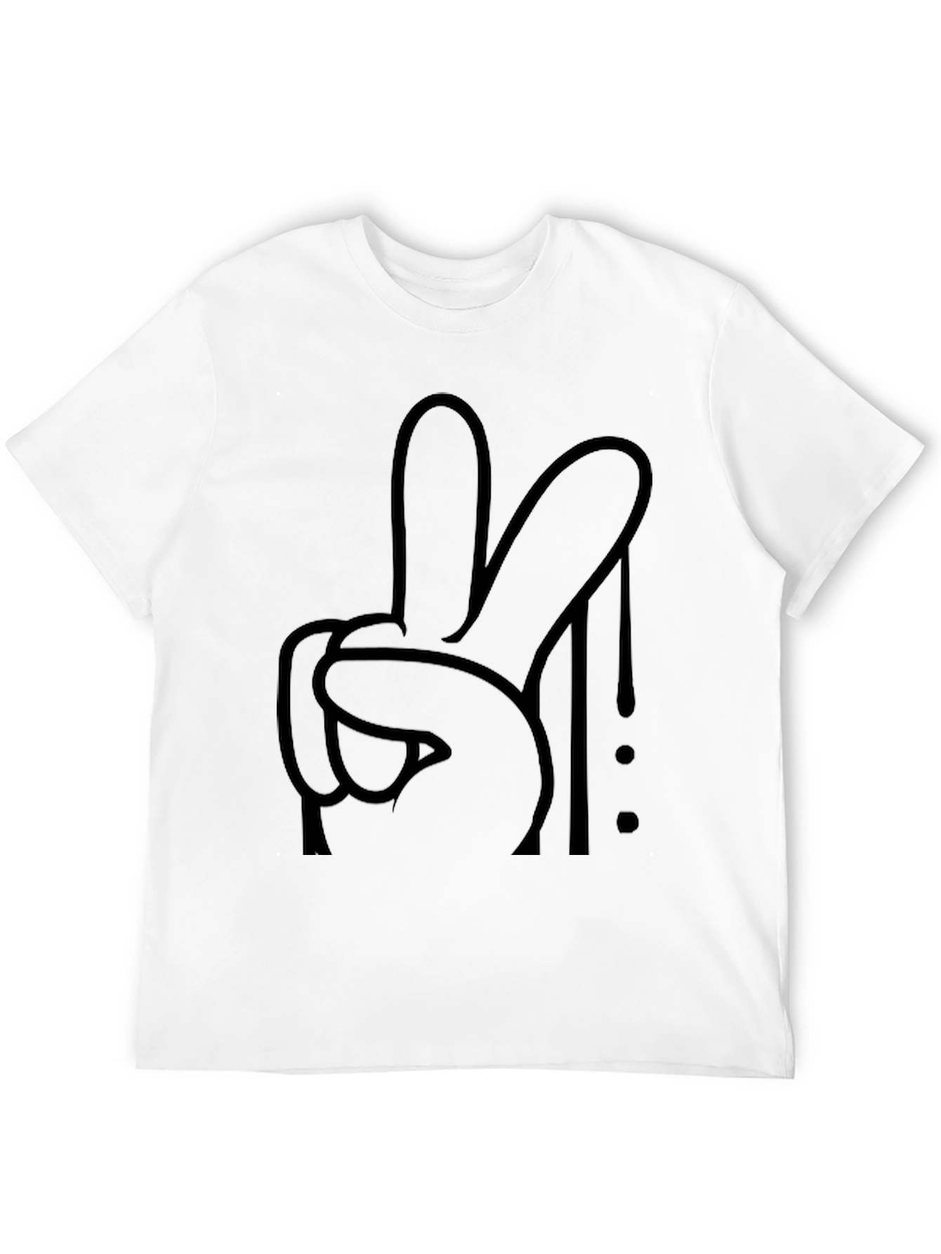 Peace Sign Graphic Tee - Modern Streetwear Style