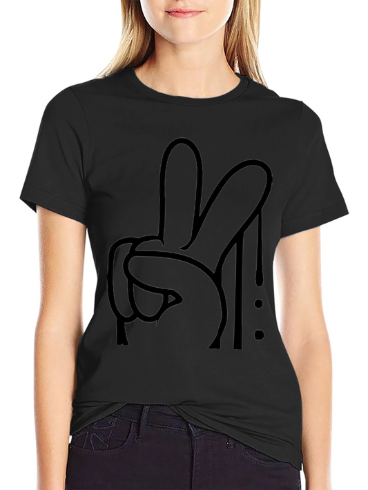Peace Sign Graphic Tee - Modern Streetwear Style