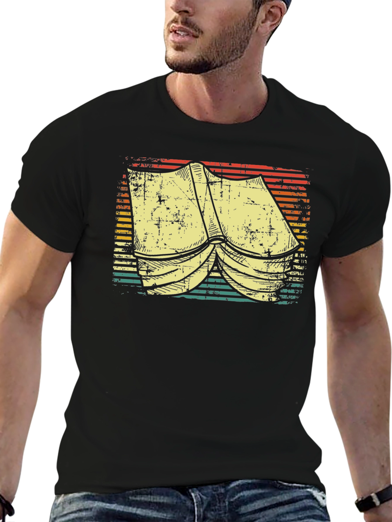 Retro Tent Graphic Tee - Camping Adventure Shirt