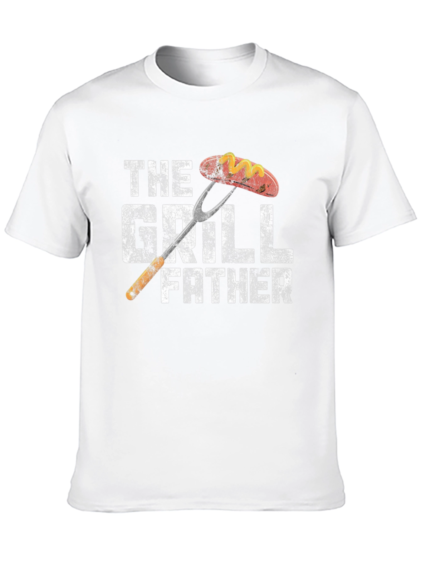The Grill Father Mens Black T-Shirt