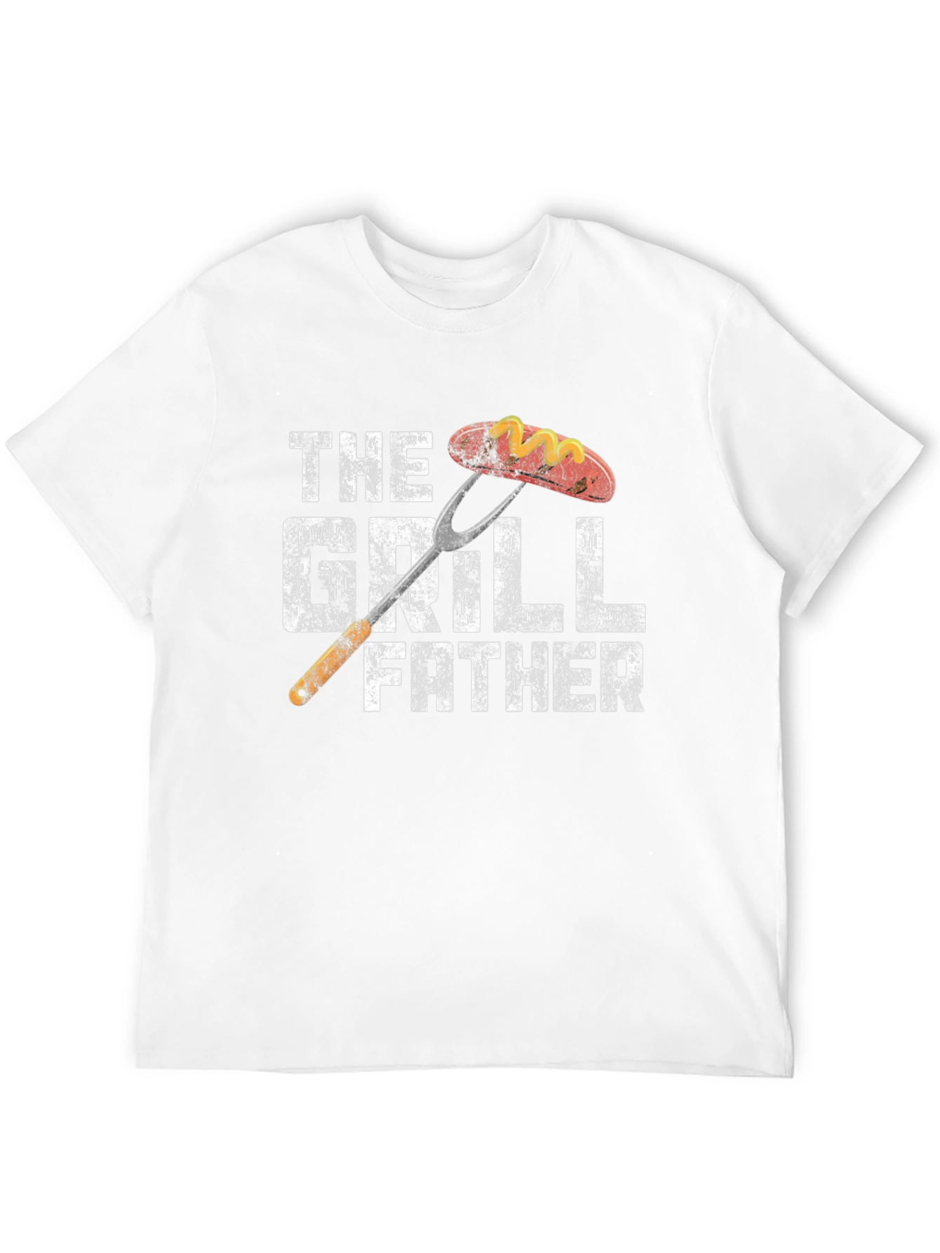 The Grill Father Mens Black T-Shirt