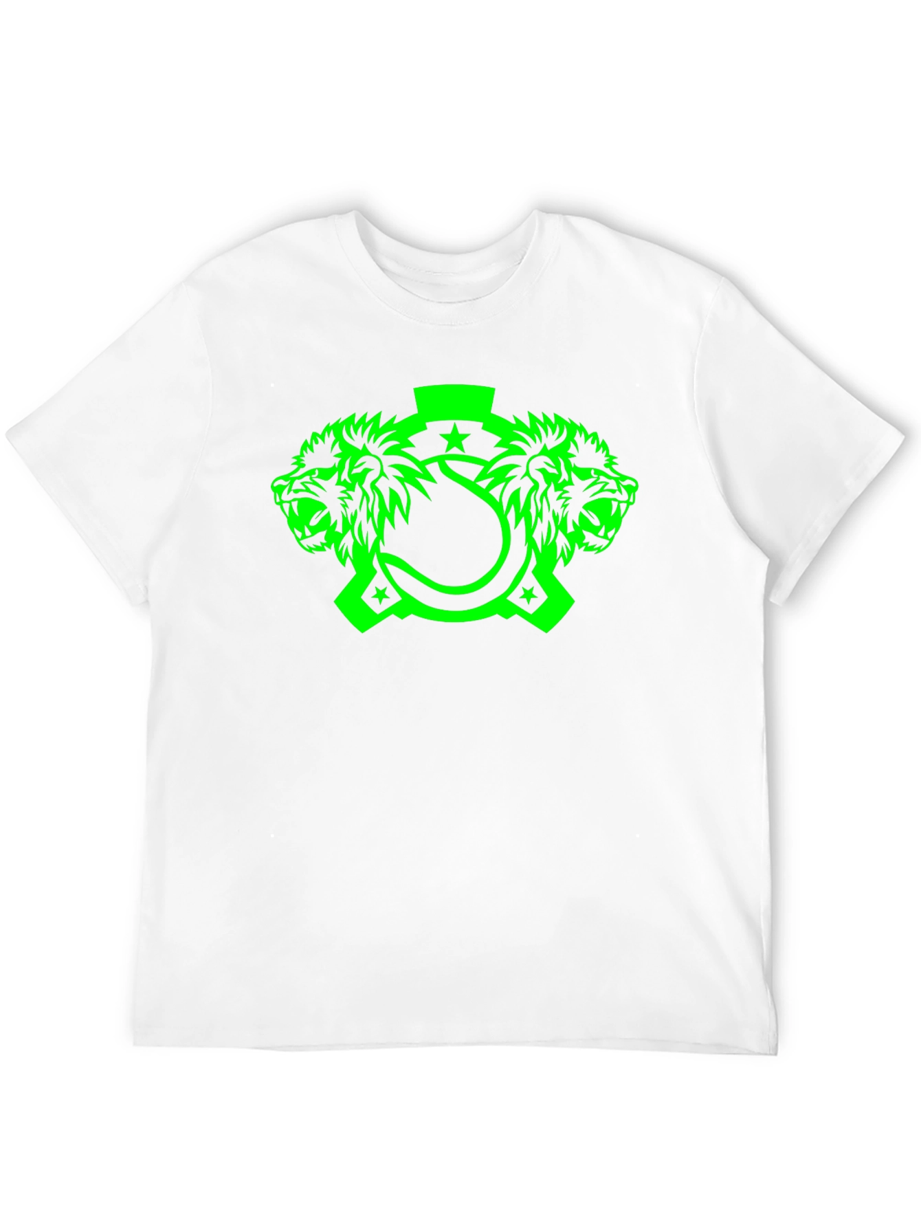 Lion Head Graphic Tee - Mens Black T-Shirt