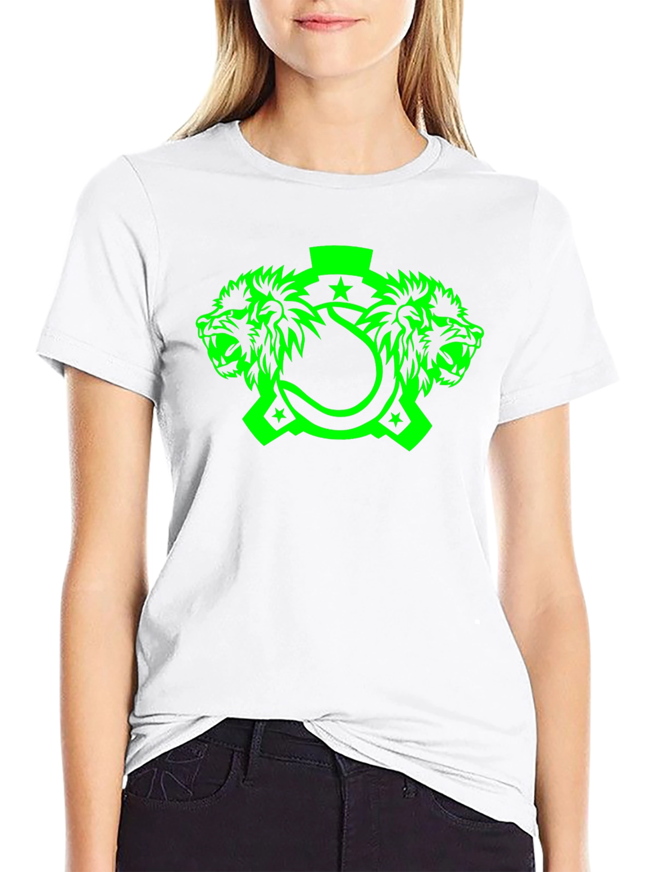 Lion Head Graphic Tee - Mens Black T-Shirt