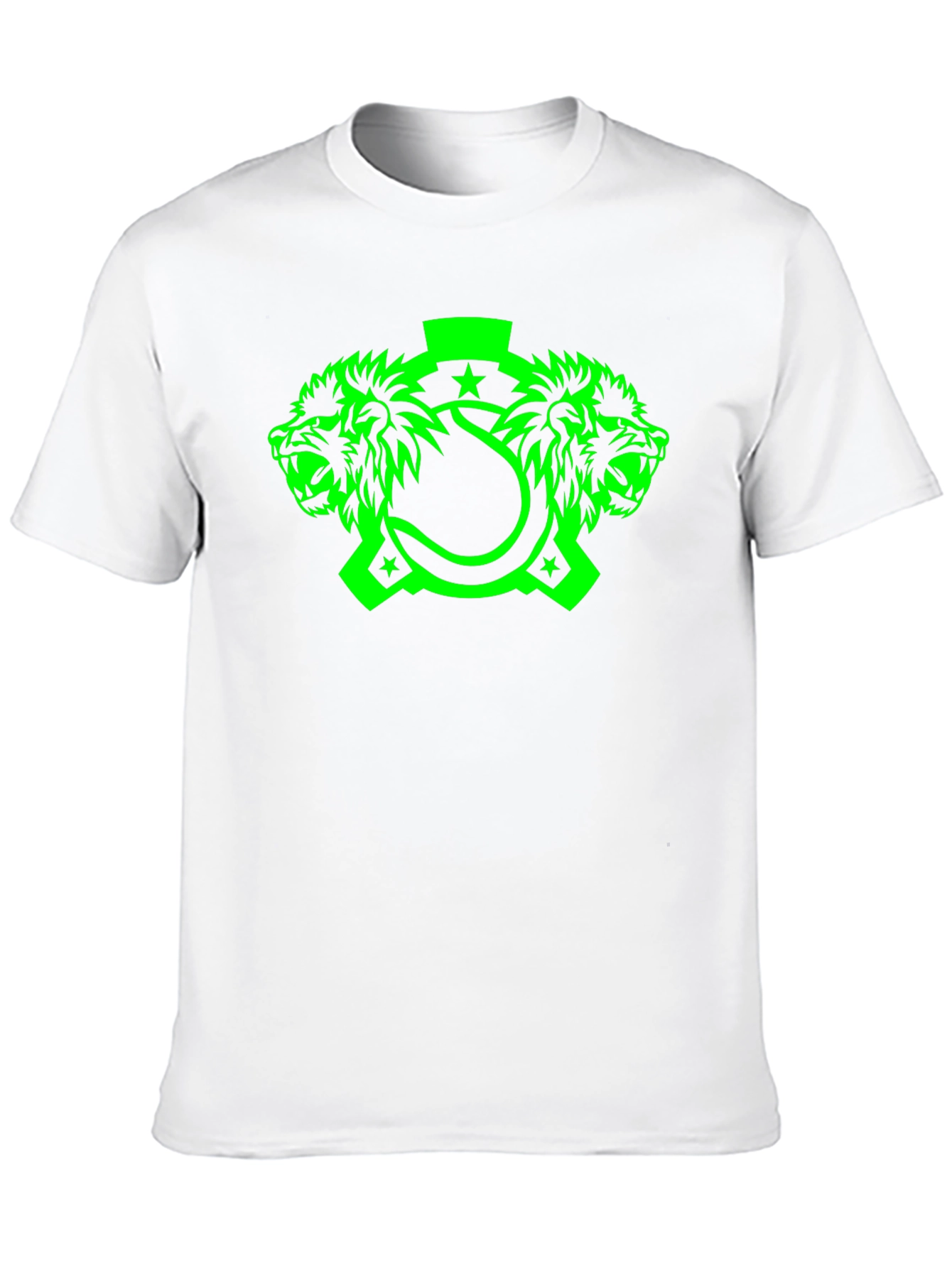 Lion Head Graphic Tee - Mens Black T-Shirt