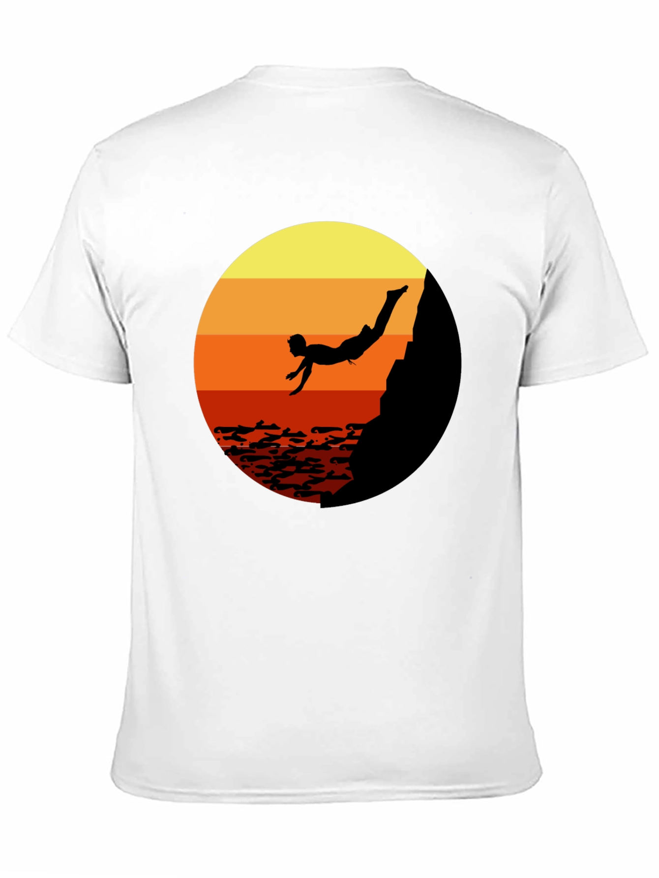 Cliff Diver Graphic Tee - Sunset Design