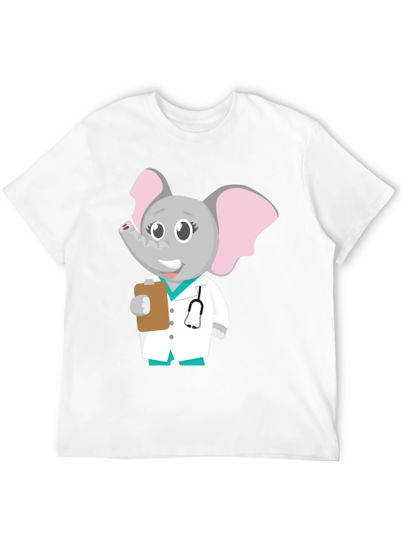 Cartoon Elephant Doctor T-Shirt
