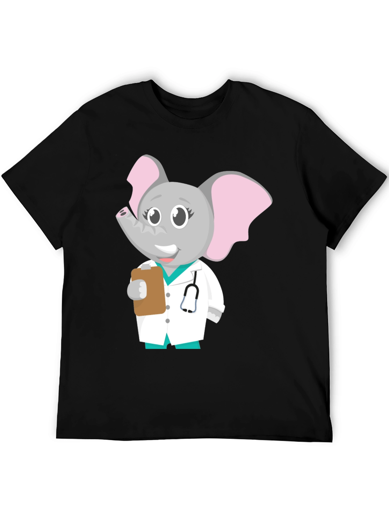 Cartoon Elephant Doctor T-Shirt