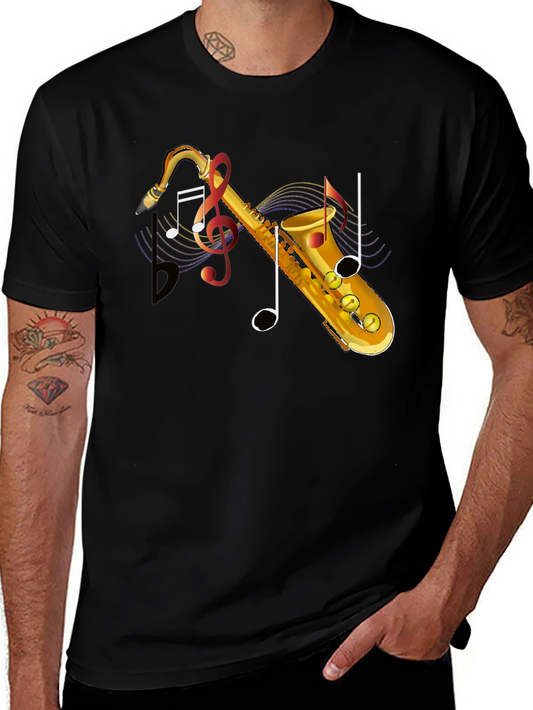 Saxophone Music Graphic T-Shirt