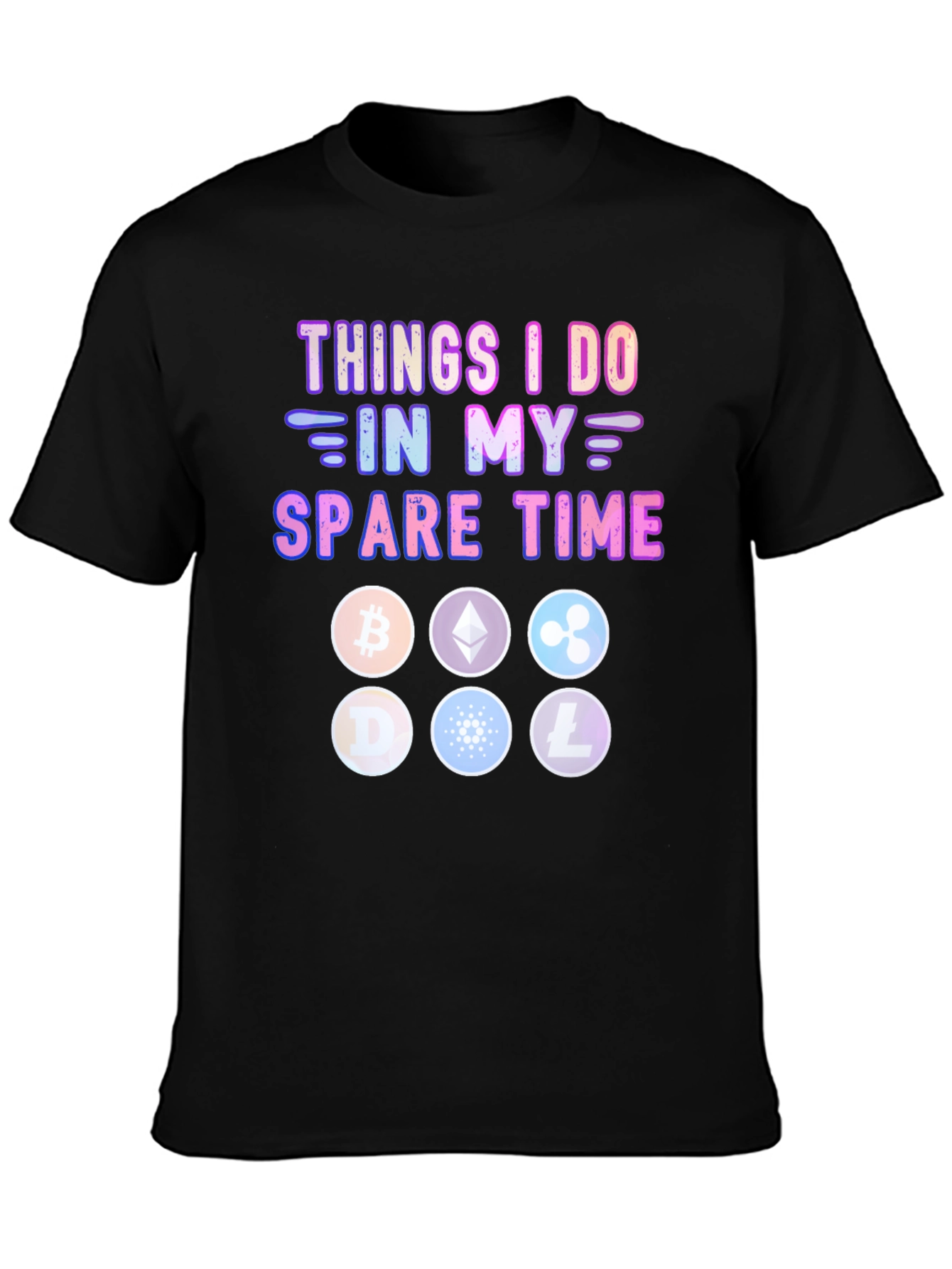 Crypto Spare Time T-Shirt – Funny Cryptocurrency Graphic Tee