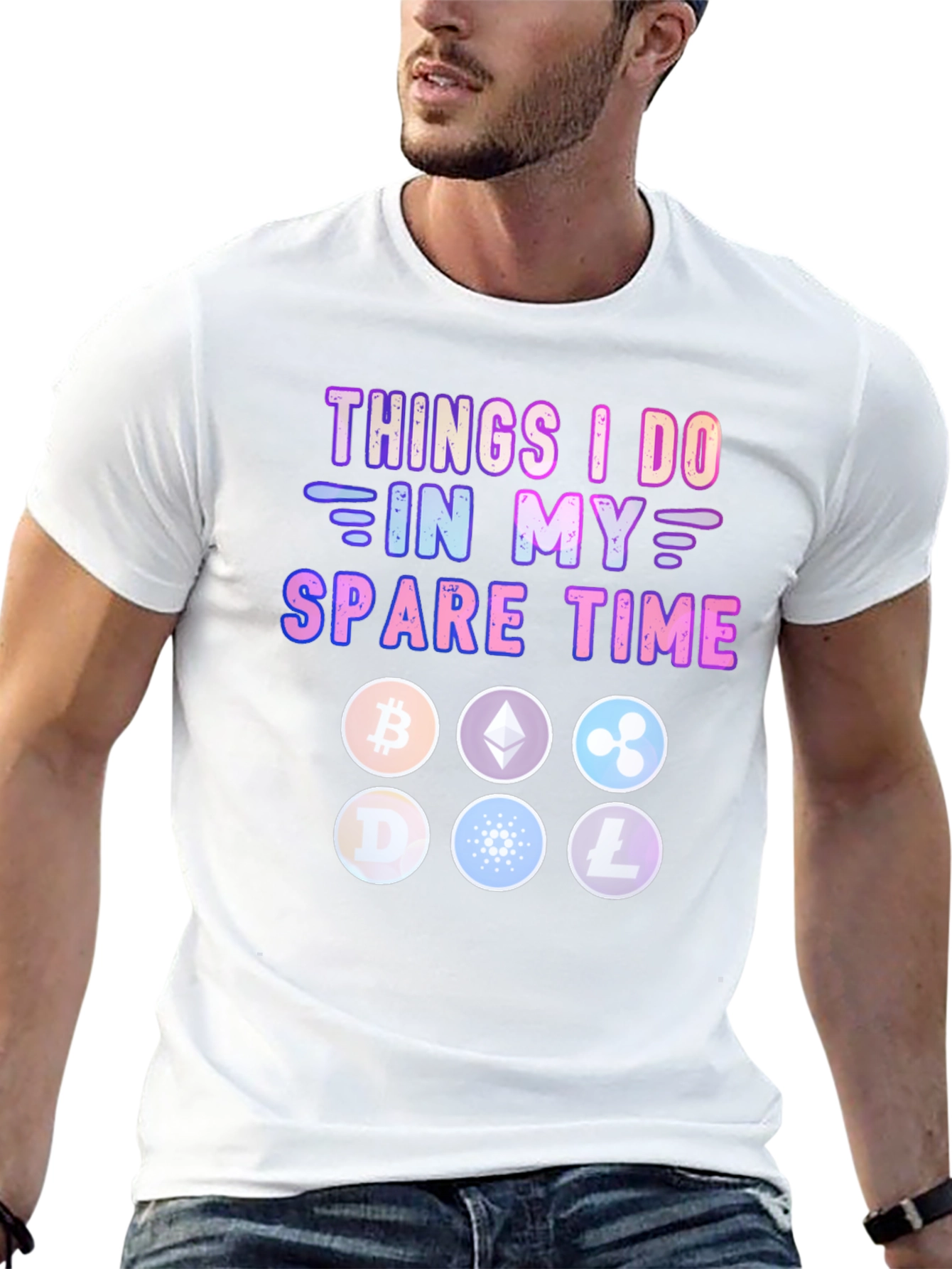 Crypto Spare Time T-Shirt – Funny Cryptocurrency Graphic Tee