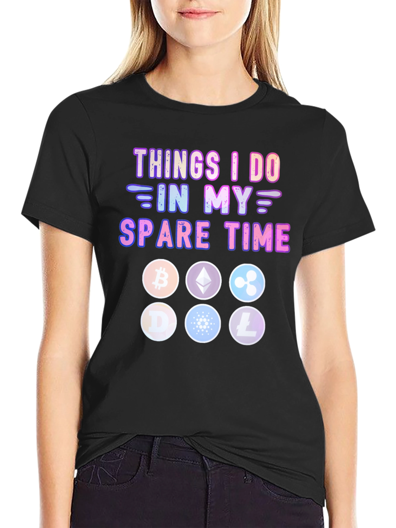 Crypto Spare Time T-Shirt – Funny Cryptocurrency Graphic Tee