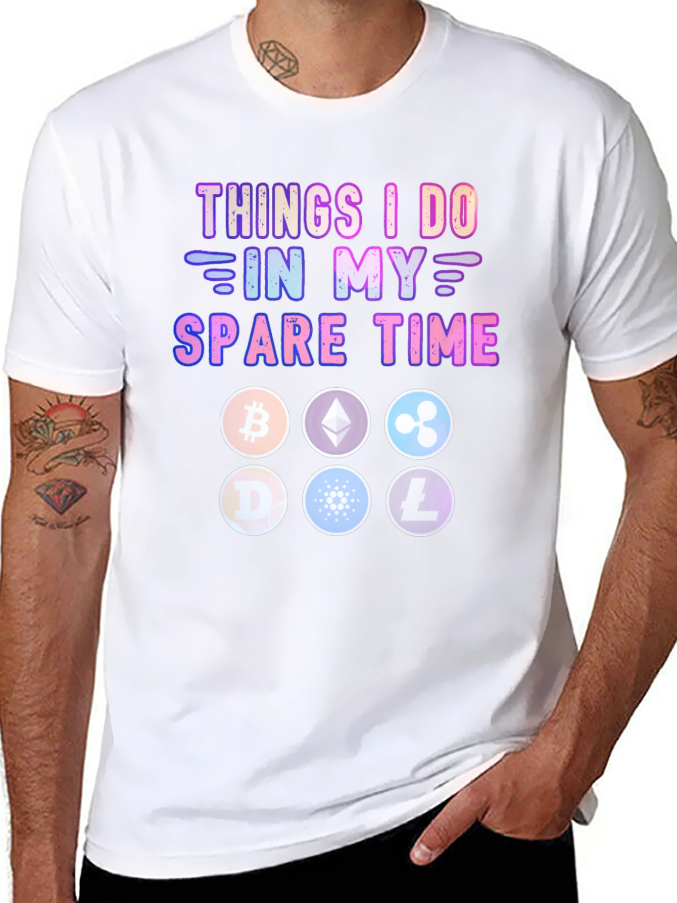 Crypto Spare Time T-Shirt – Funny Cryptocurrency Graphic Tee