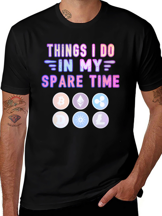 Crypto Spare Time T-Shirt – Funny Cryptocurrency Graphic Tee