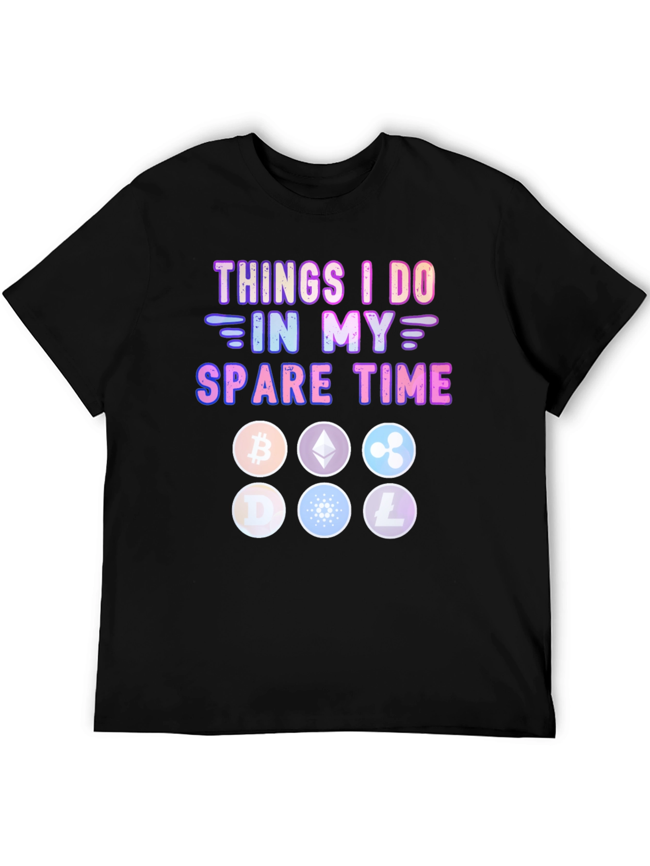 Crypto Spare Time T-Shirt – Funny Cryptocurrency Graphic Tee