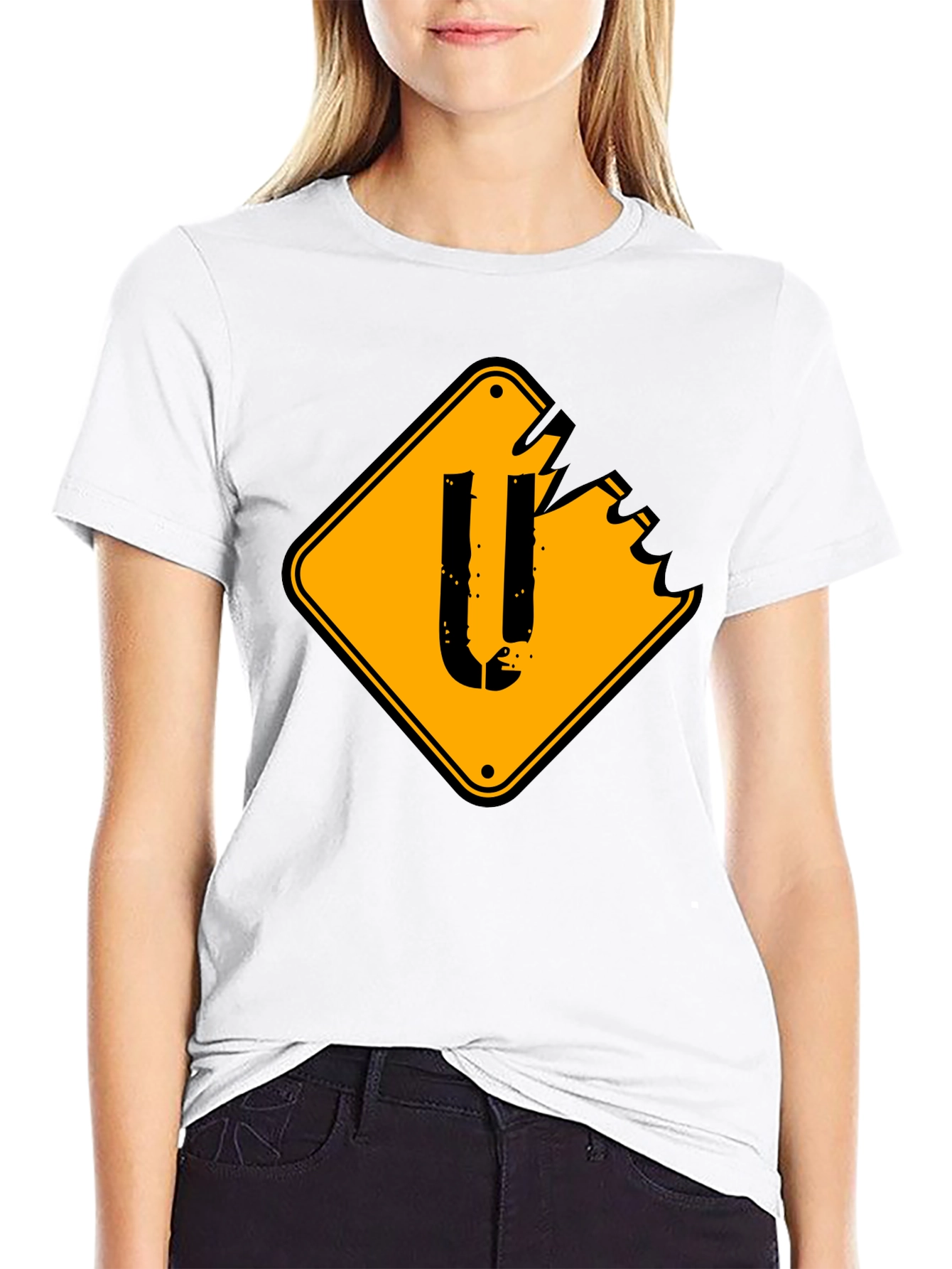 Distressed U-Turn Sign Graphic Tee