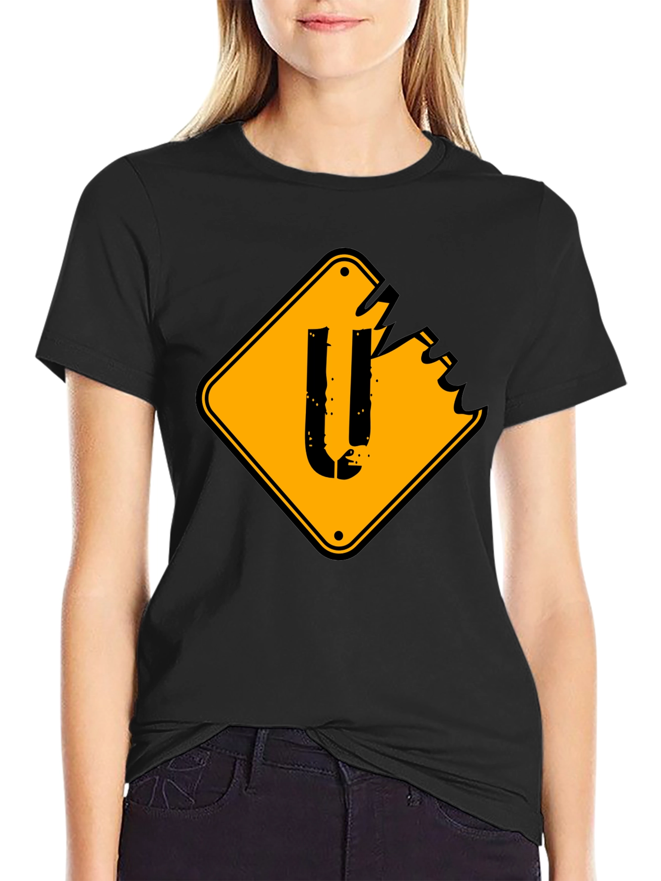 Distressed U-Turn Sign Graphic Tee