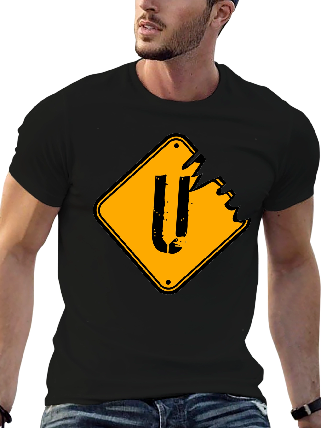 Distressed U-Turn Sign Graphic Tee