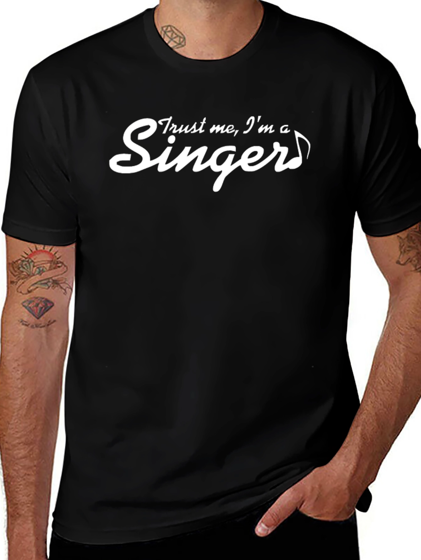 Trust Me Im a Singer Black T-Shirt