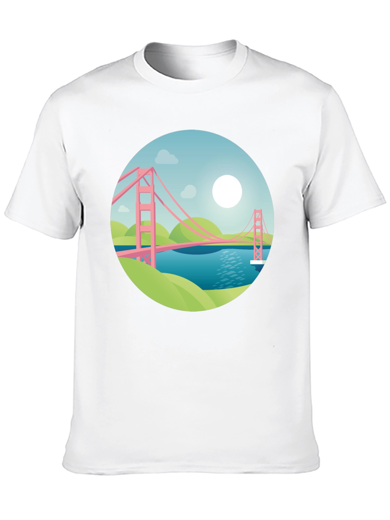 Golden Gate Graphic Black T-Shirt